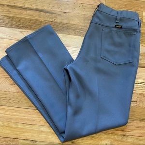 Vintage WRANGLER Flared Poly Leisure Suit Pants